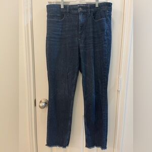 Vineyard‎ Vines Women’s Denim Jeans 30 High Rise Dark Wash Raw Hem Whiskers